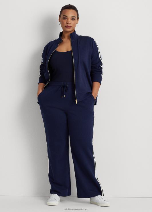 Ralph Lauren naised Prantsuse froteest täistõmblukuga jope PR0V4654 rafineeritud merevägi