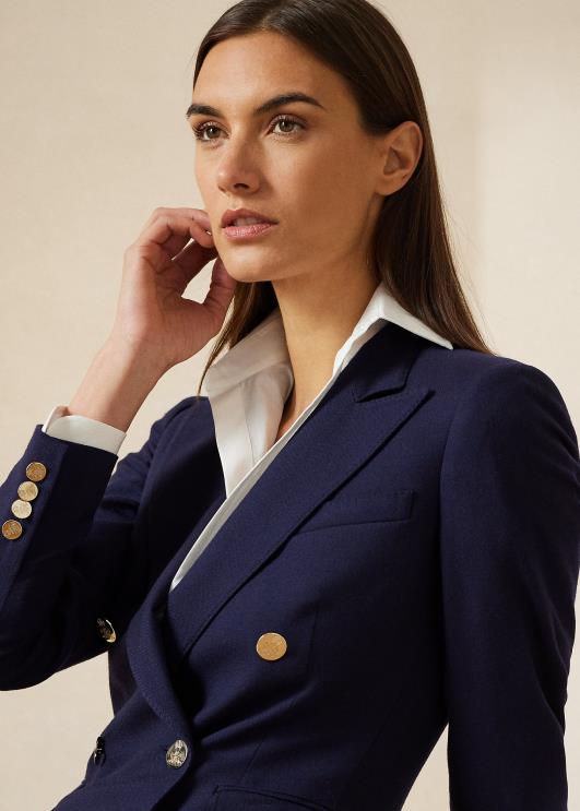 Ralph Lauren naised camden villane krepp jope PR0V3460 merevägi