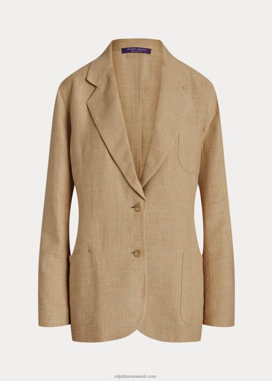 Ralph Lauren naised giuseppina tviidjakk PR0V9272 tan/salvei