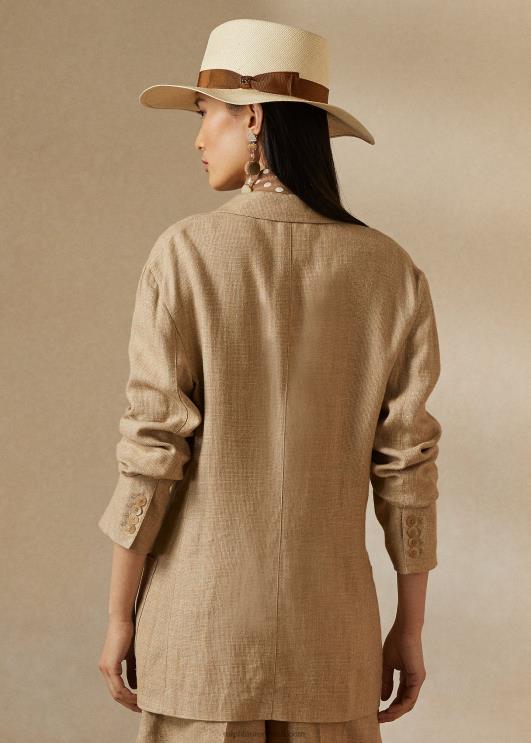 Ralph Lauren naised giuseppina tviidjakk PR0V9272 tan/salvei