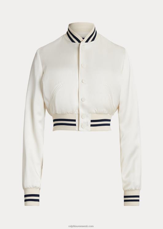 Ralph Lauren naised graesoni pestud satiinjope PR0V3480 lux kreem