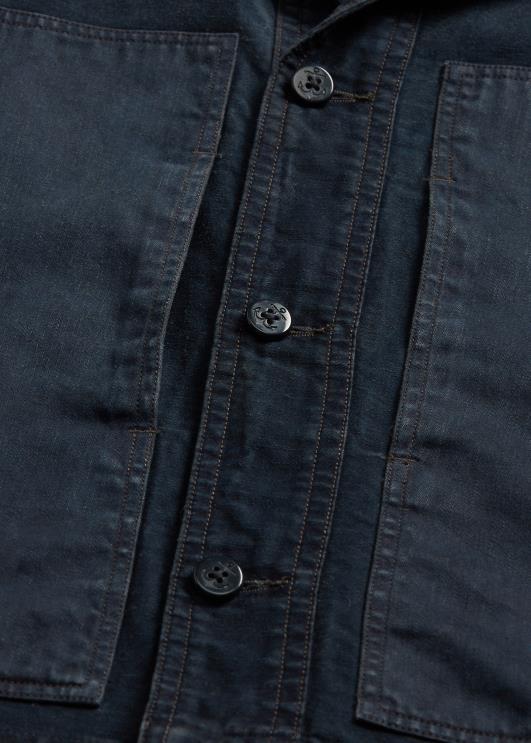 Ralph Lauren naised kärbitud puuvillane-linane jope PR0V3675 tume indigo