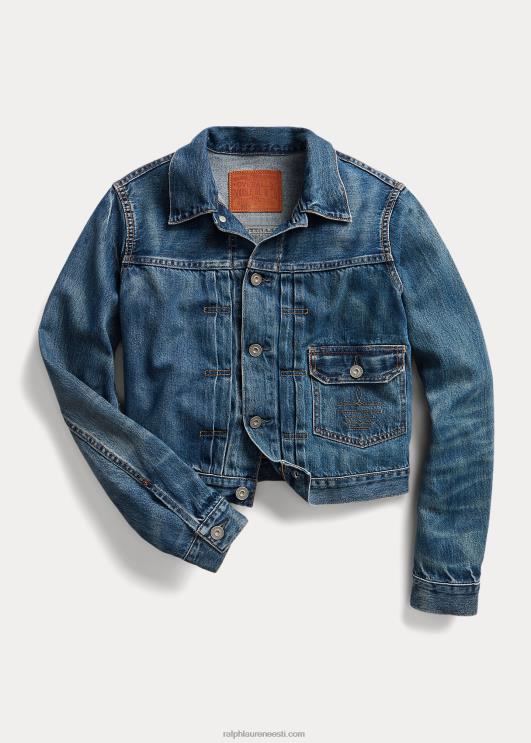 Ralph Lauren naised kärbitud teksajakk PR0V3680 kenney pesu