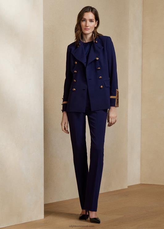 Ralph Lauren naised kaherealine villane kreppjope PR0V9330 luksuslik merevägi