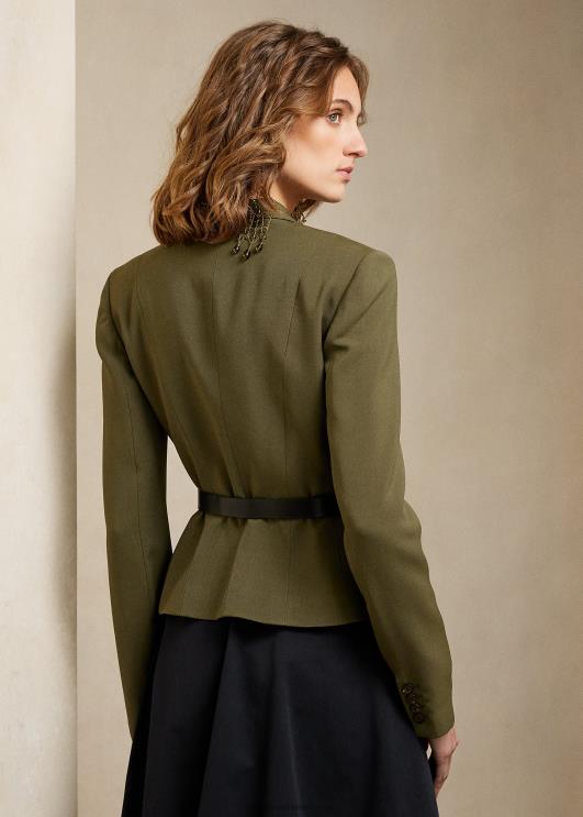 Ralph Lauren naised kamille villane-siidjakk PR0V9300 oliiv