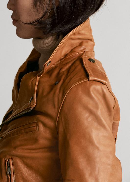 Ralph Lauren naised lambanahast motojope PR0V9260 kaneeli