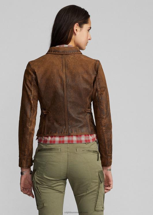 Ralph Lauren naised liibuv nahktagi PR0V3650 pruun