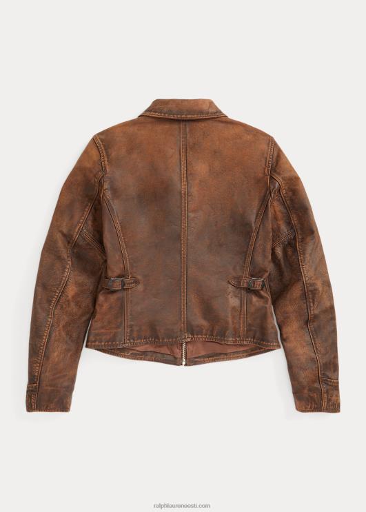 Ralph Lauren naised liibuv nahktagi PR0V3650 pruun