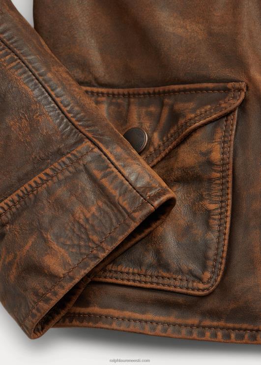 Ralph Lauren naised liibuv nahktagi PR0V3650 pruun