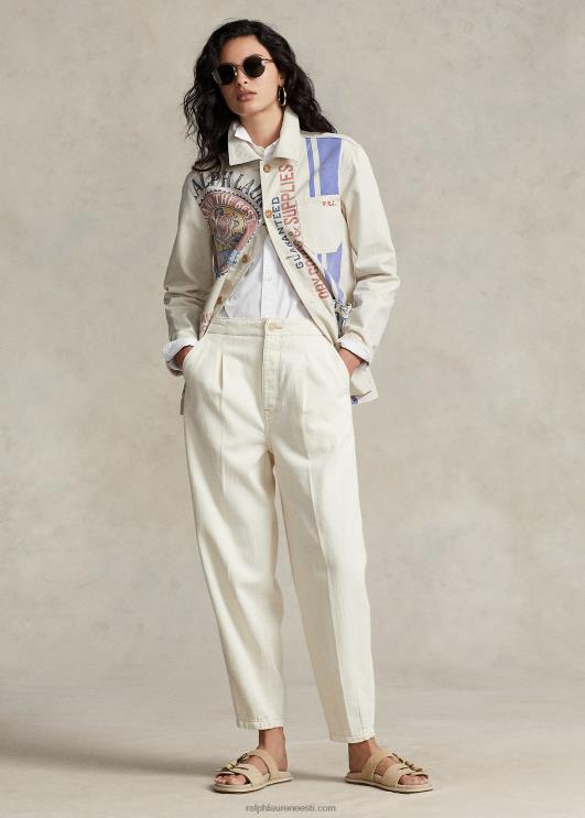 Ralph Lauren naised logoga graafiline lõuendist tarbejope PR0V3218 marscapone kreem