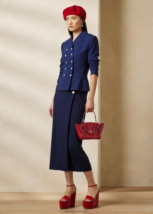 Ralph Lauren naised olwen villane krepp jope PR0V3479 luksuslik merevägi