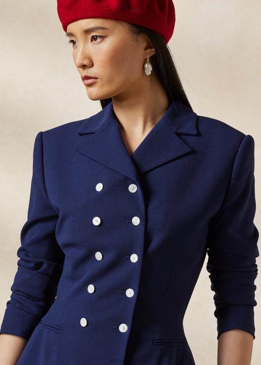 Ralph Lauren naised olwen villane krepp jope PR0V3479 luksuslik merevägi