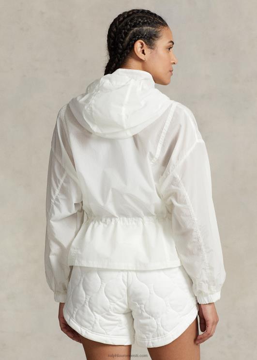 Ralph Lauren naised pakitav ripstop tuulejope PR0V3105 paber valge