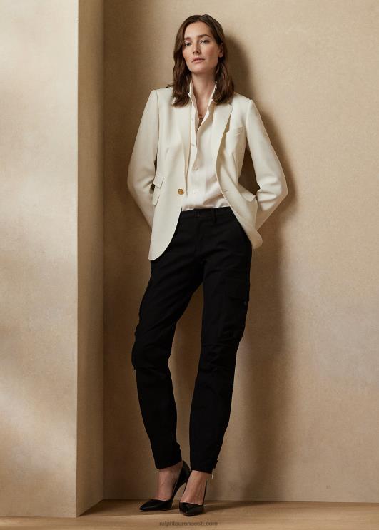 Ralph Lauren naised parkeri stretšvillane jope PR0V3441 kreem