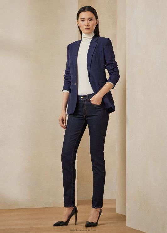 Ralph Lauren naised parkeri stretšvillane jope PR0V3442 merevägi