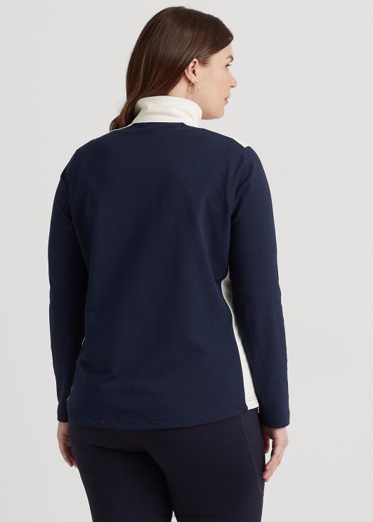 Ralph Lauren naised puuvillasegu jakk PR0V4729 mere- ja kreemjas