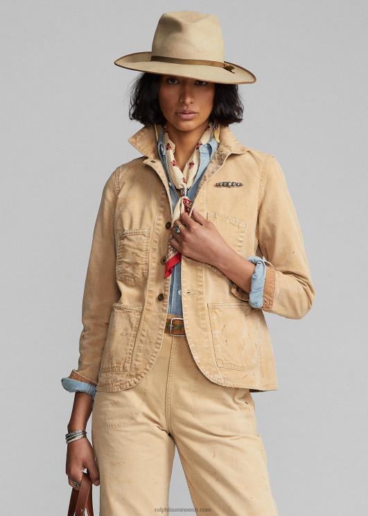 Ralph Lauren naised puuvillasest lõuendist jope PR0V3642 khaki