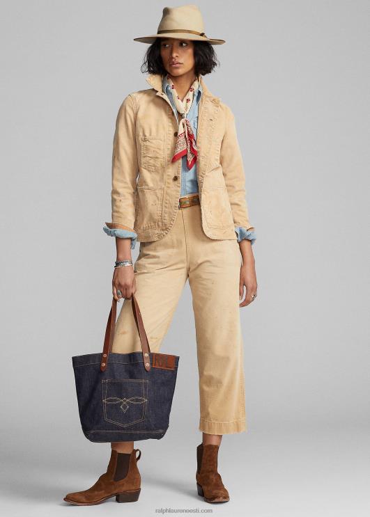 Ralph Lauren naised puuvillasest lõuendist jope PR0V3642 khaki