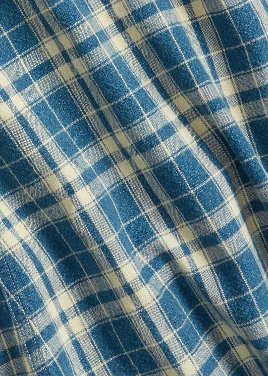 Ralph Lauren naised ruuduline puuvillane-linane jope PR0V3638 indigo/koor