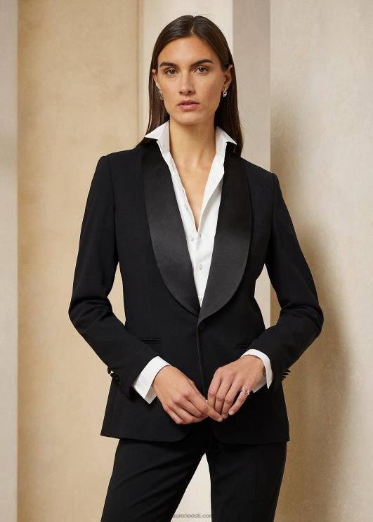 Ralph Lauren naised saemehe villane smokingu jope PR0V3439 must