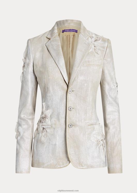 Ralph Lauren naised skye lilleline jakk PR0V3556 kaetud hõbedane lilleline