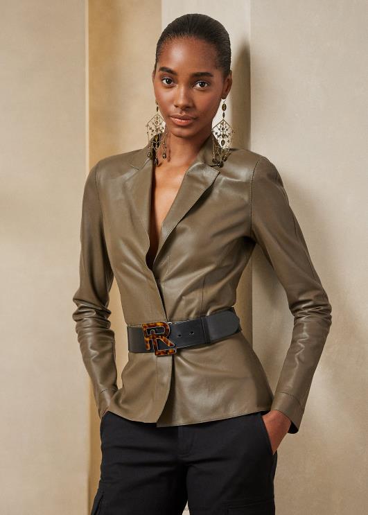 Ralph Lauren naised sophee lambanahast jope PR0V9303 oliiv