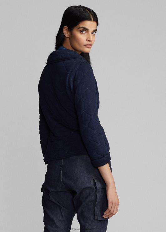 Ralph Lauren naised tepitud jersey jakk PR0V3669 indigo