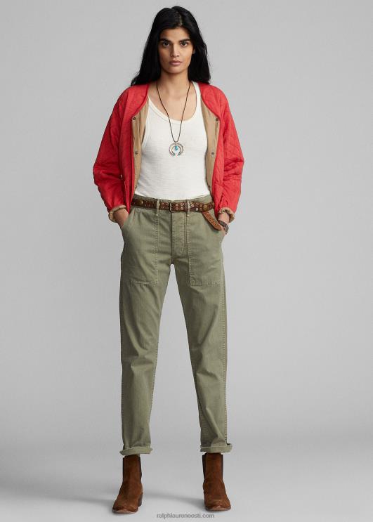 Ralph Lauren naised tepitud jersey liner jope PR0V3635 punane