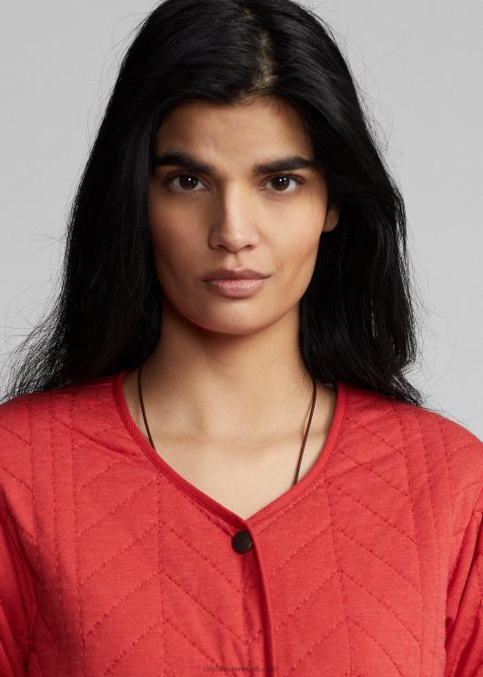 Ralph Lauren naised tepitud jersey liner jope PR0V3635 punane