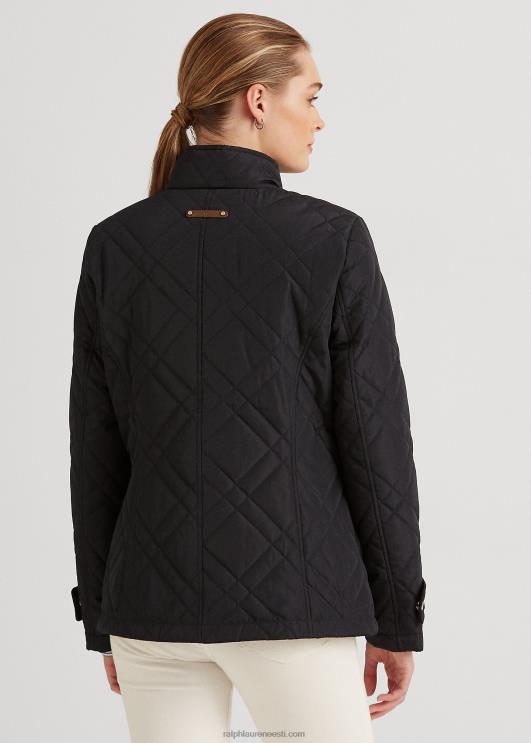 Ralph Lauren naised tepitud mockneck jakk PR0V4121 merevägi