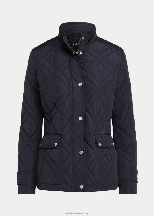 Ralph Lauren naised tepitud mockneck jakk PR0V4460 tume merevägi