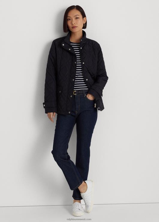 Ralph Lauren naised tepitud mockneck jakk PR0V4460 tume merevägi