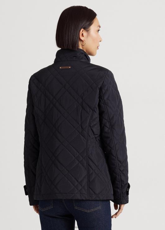 Ralph Lauren naised tepitud mockneck jakk PR0V4460 tume merevägi