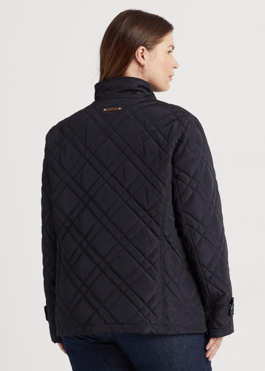 Ralph Lauren naised tepitud mockneck jakk PR0V4707 tume merevägi