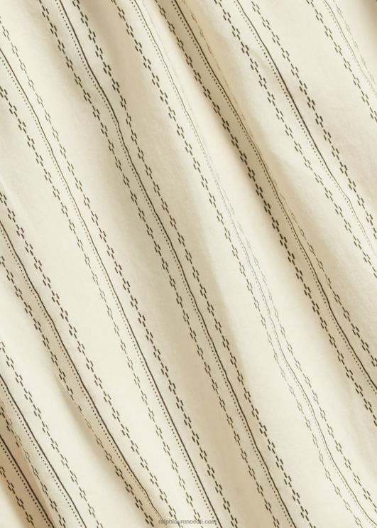 Ralph Lauren naised triibuline satiinist lääne jope PR0V3634 kreemjas/must