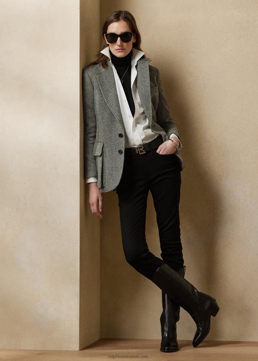 Ralph Lauren naised tviidjakk PR0V3463 must/kreem