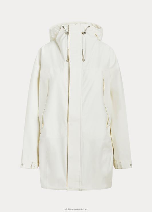 Ralph Lauren naised veekindel kapuutsiga tuulejope PR0V3092 valge/kaerahelbed