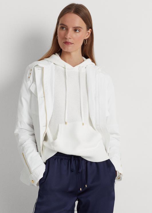 Ralph Lauren naised vetthülgav taft välijope PR0V9542 valge