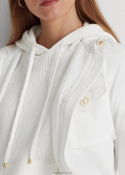 Ralph Lauren naised vetthülgav taft välijope PR0V9542 valge