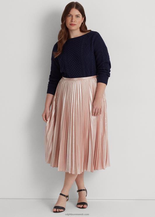 Ralph Lauren naised araani kootud puuvillase paadikaelusega kampsun PR0V4590 rafineeritud merevägi