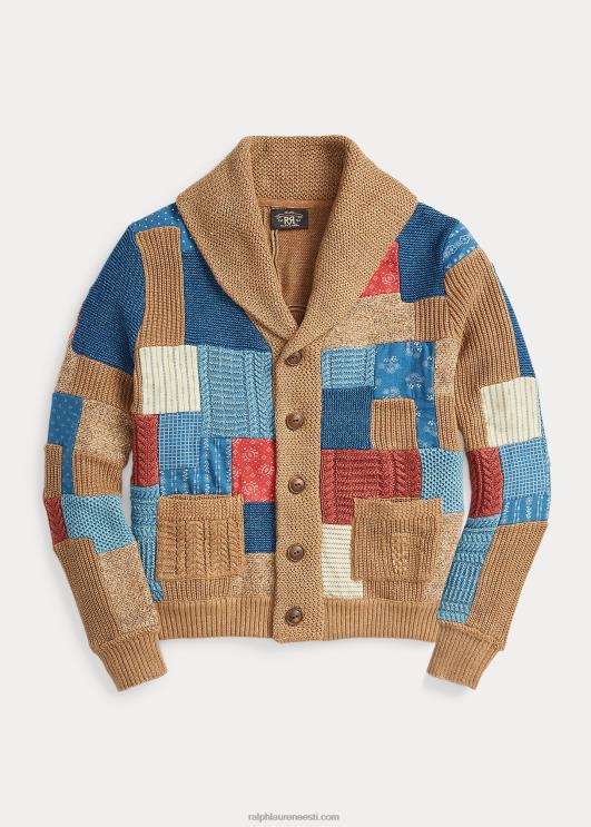 Ralph Lauren naised indigo rätikkraega kardigan PR0V3647 pruun multi