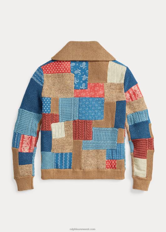 Ralph Lauren naised indigo rätikkraega kardigan PR0V3647 pruun multi