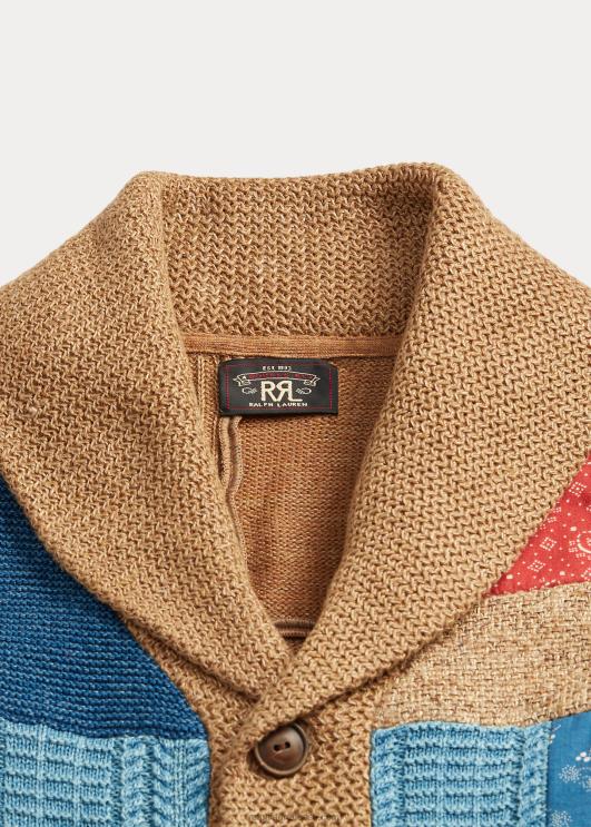 Ralph Lauren naised indigo rätikkraega kardigan PR0V3647 pruun multi