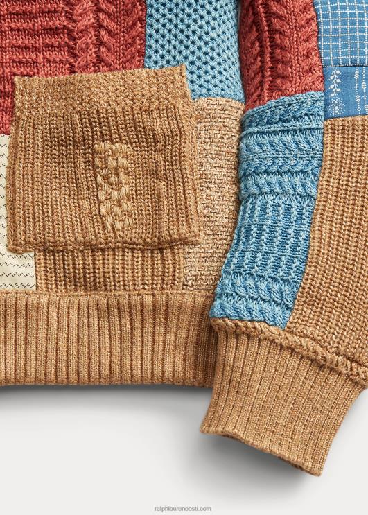 Ralph Lauren naised indigo rätikkraega kardigan PR0V3647 pruun multi