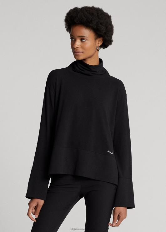 Ralph Lauren naised jõudlus puuvillasegune kilpkaelus PR0V3567 must