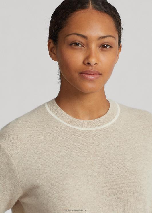 Ralph Lauren naised kašmiirist kaelusega kampsun PR0V3727 liivakanarbik