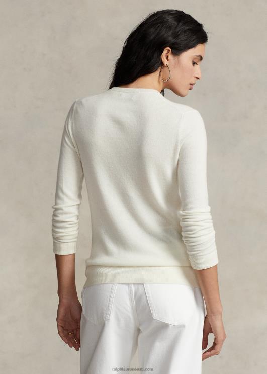 Ralph Lauren naised kašmiirist kaelusega kampsun PR0V9180 kreem