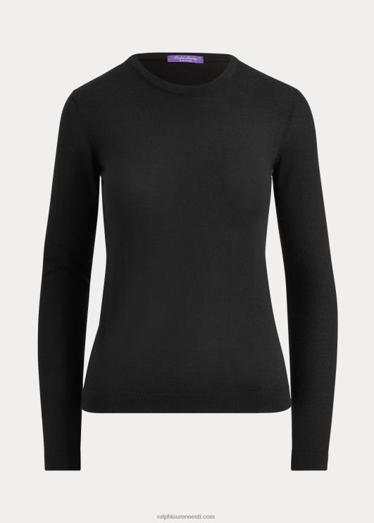 Ralph Lauren naised kašmiirist kaelusega kampsun PR0V9348 must