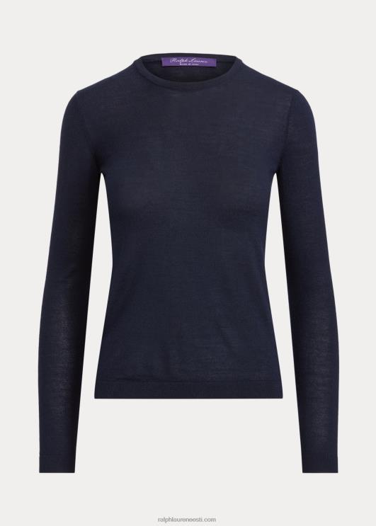 Ralph Lauren naised kašmiirist kaelusega kampsun PR0V9351 klassikaline esimehe merevägi