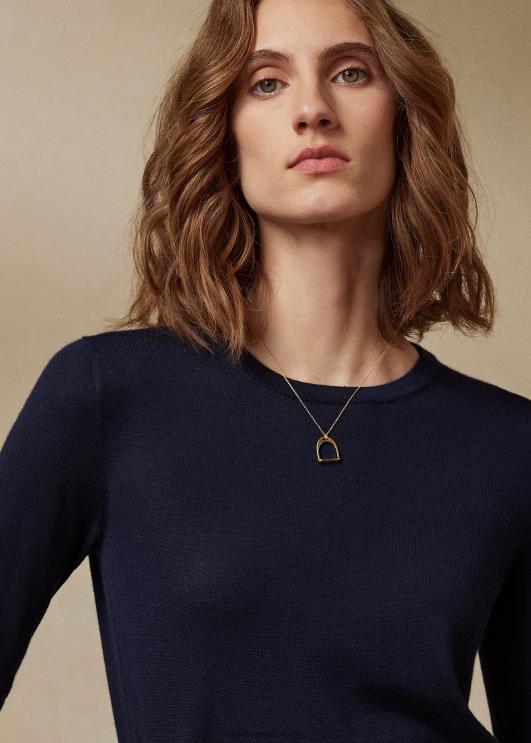 Ralph Lauren naised kašmiirist kaelusega kampsun PR0V9351 klassikaline esimehe merevägi